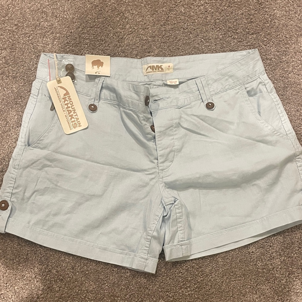 Mountain Khakis Women's Sky Blue Cargo Shorts